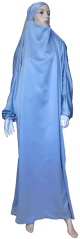 Jilbab reversible (satine/normal) 1 piece - Taille S - Coloris gris
