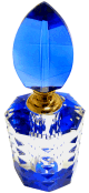 Parfum Musc d'Or "Nassim" en bouteille de cristal bleu - Pour hommes