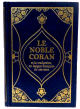 Le Noble Coran et la traduction en langue francaise de ses sens - bilingue arabe-francais - similicuir bleu dore