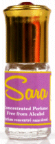 Parfum concentre sans alcool Musc d'Or "Sara" (3 ml) - Pour femmes