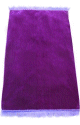 Tapis de priere musulman ultra-doux - Couleur unie mauve-violet sans motif