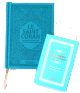 Pack cadeau pour femmes : Le Saint Coran couverture similicuir de luxe + La Citadelle du Musulman assortie (couleur bleue claire assortie et en arabe-francai-phonetique)