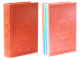 Le Noble Coran avec pages en couleur Arc-en-ciel (Rainbow) - Bilingue (francais/arabe) - Couverture Cuir de couleur orange