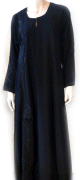 Abaya noire avec foulard assorti