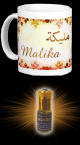 Pack Mug (tasse) + Parfum "Malika"