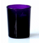 Bougie parfumee sous forme de fleur de couleur violet/mauve