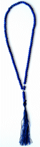 Sabha (Chapelet) 99 perles de couleur bleue