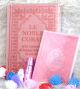 Pack Cadeau pour femmes couleur rose clair (Le Coran et Les 40 hadiths an-Nawawi bilingues - Parfum luxe - Sac cadeau)