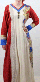 Robe de soiree en lin brodee - Robe orientale maxi-longue pour femme