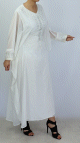 Robe de soiree orientale avec effet papillon decoree de broderies et de strass - Robes pour femmes