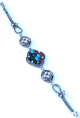 Bracelet artisanal pour femme avec jolies pierres multi couleurs