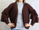 Gilet ouvert de couleur marron Gilet ouvert de couleur marron