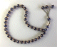 Chapelet (Tasbih) a 33 perles de couleur bleues dorees