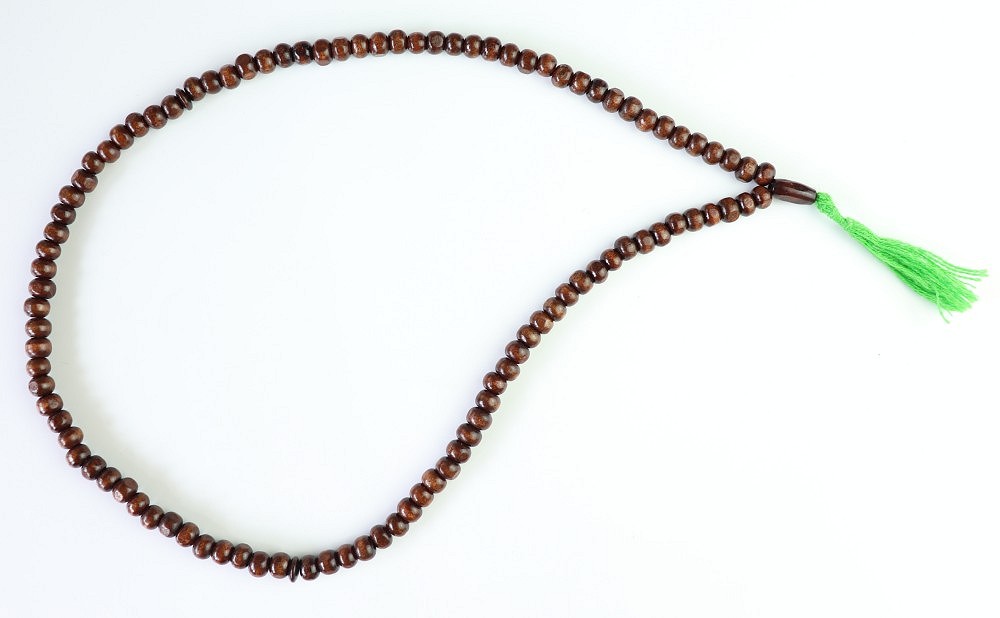 Chapelet (Tasbih) à 99 grains en bois traditionnel fait main (28 cm) -  Objet de décoration ou oeuvre artisanale sur