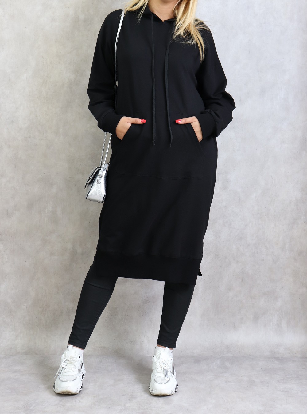 Hoodie à slogan imprimé Coton Vetements en coloris Noir Femme Vêtements Articles de sport et dentraînement Sweats à capuche 