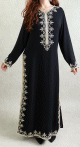 Caftan brodé - Robe de soirée orientale - Couleur Noir Caftan brode - Robe de soiree orientale - Couleur Noir