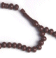 chapelet (Sabha) 99 boules (perles) - Couleur marron fonce