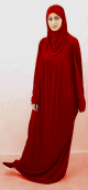 Jilbab ample une piece - Marque Best Ummah (Boutique Jilbeb femme musulmane) - Couleur Rouge