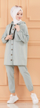 Ensemble femme - Tenue decontractee (Vetement hidjab turque en ligne) - Couleur menthe