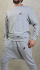 Sweat molletonné classique pour homme - Marque Best Ummah - Couleur Gris clair chiné Sweat molletonne classique pour homme - Marque Best Ummah - Couleur Gris clair chine