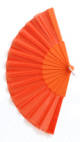 Eventail depliable couleur - Couleur orange