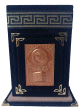 Petit Coffret artisanal decoratif sous forme de Kaaba avec son Coran assorti (recouvert de velours)