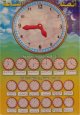 J'apprends l'heure - Tableau pour apprendre les horaires en langue arabe