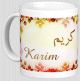Mug prénom arabe masculin "Karim" - كريم Mug prenom arabe masculin "Karim" -