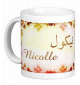 Mug prénom français féminin "Nicolle" - نيكول Mug prenom francais feminin "Nicolle" -
