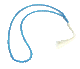 Chapelet "Sebha" ultra-resistant transparent bleu ciel (99 grains ronds)
