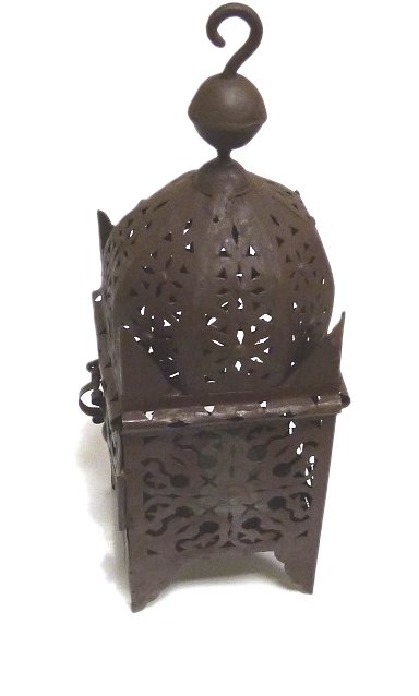 Noir 19×19×6cm Fer Hiyes Lanterne à Suspendre en Forme détoile à Cinq Branches Style marocain 