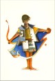 Carte postale Le jongleur de la calligraphie - [CC51]